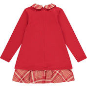 A DEE - Maria Check Teddy Dress - Red