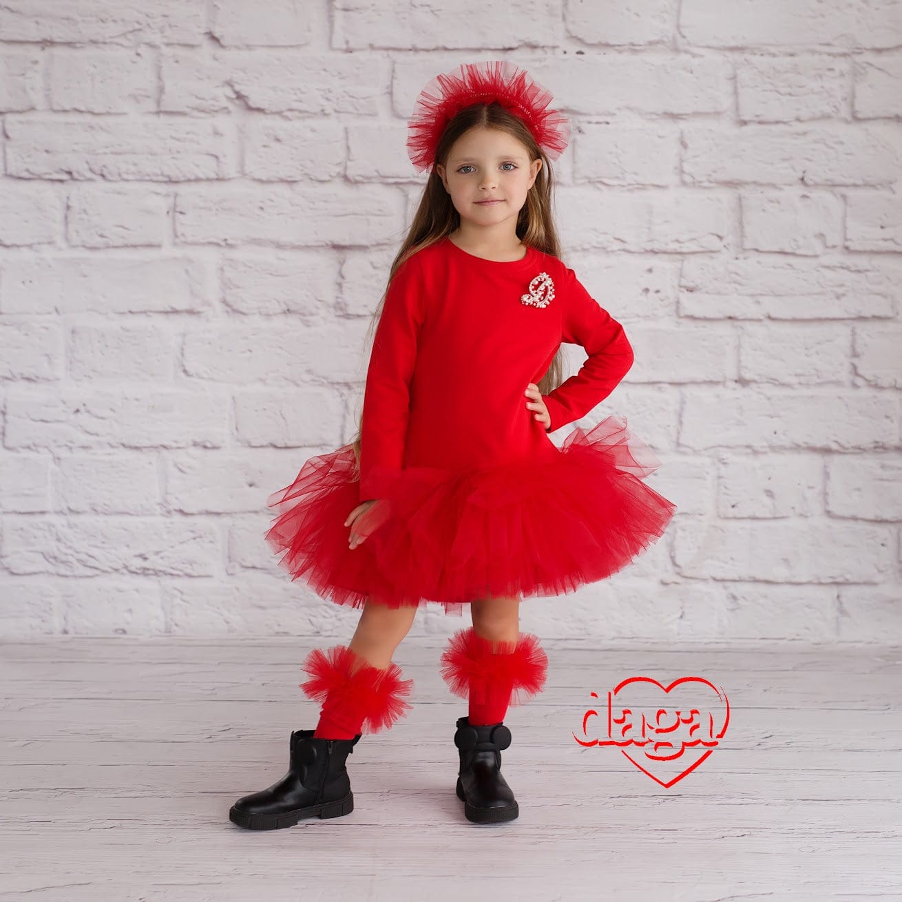 Daga - Waiting For Christmas D Tutu Dress - Red
