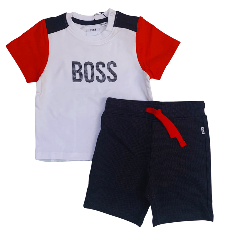 HUGO BOSS  - T Shirt & Bermuda - Red