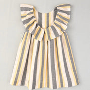 COCOTE- Stripe Dress - White