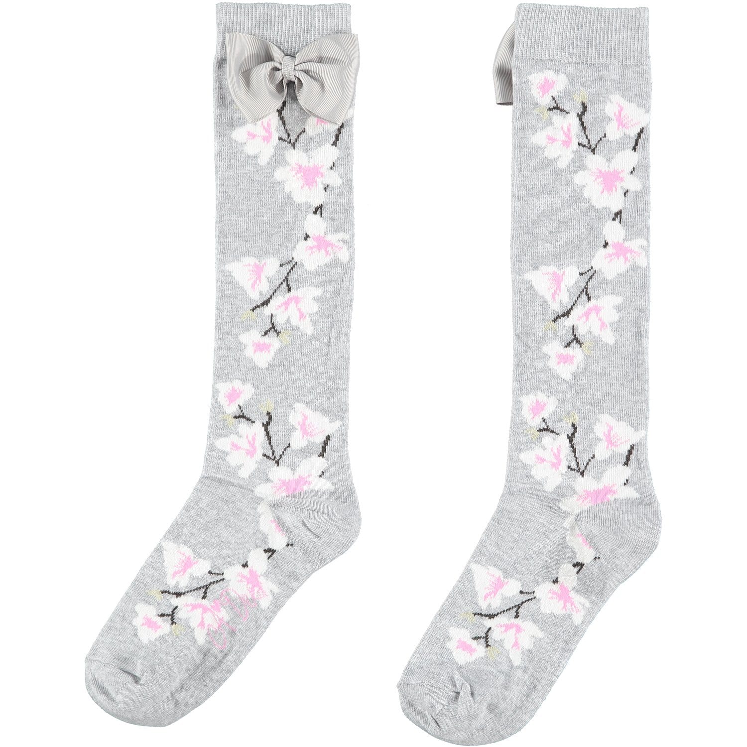 A DEE - Magnolia Knee High Socks - Grey