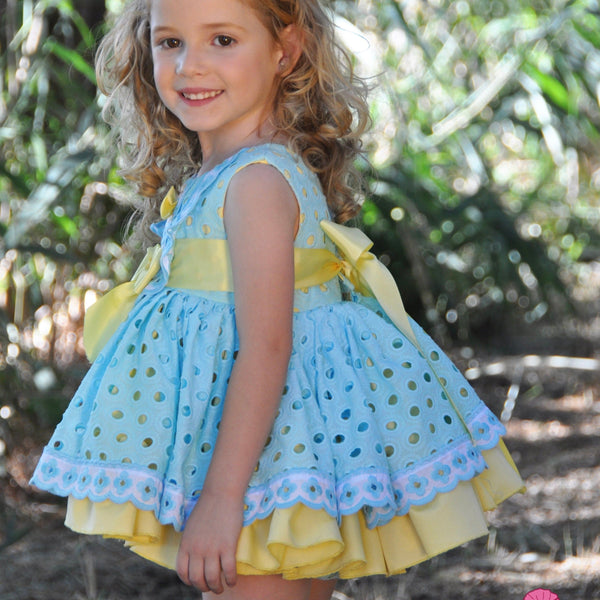 LA AMAPOLA - Valeria Baby Dress - Yellow