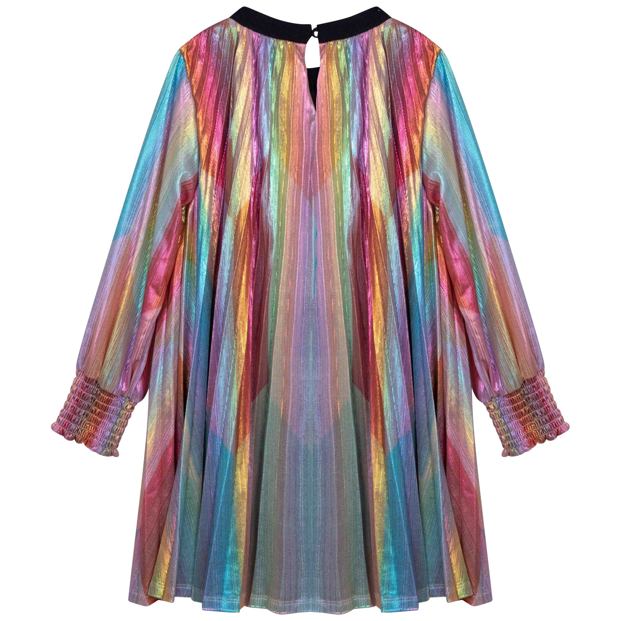 BILLIEBLUSH - Pleated Metallic Dress - Metallic