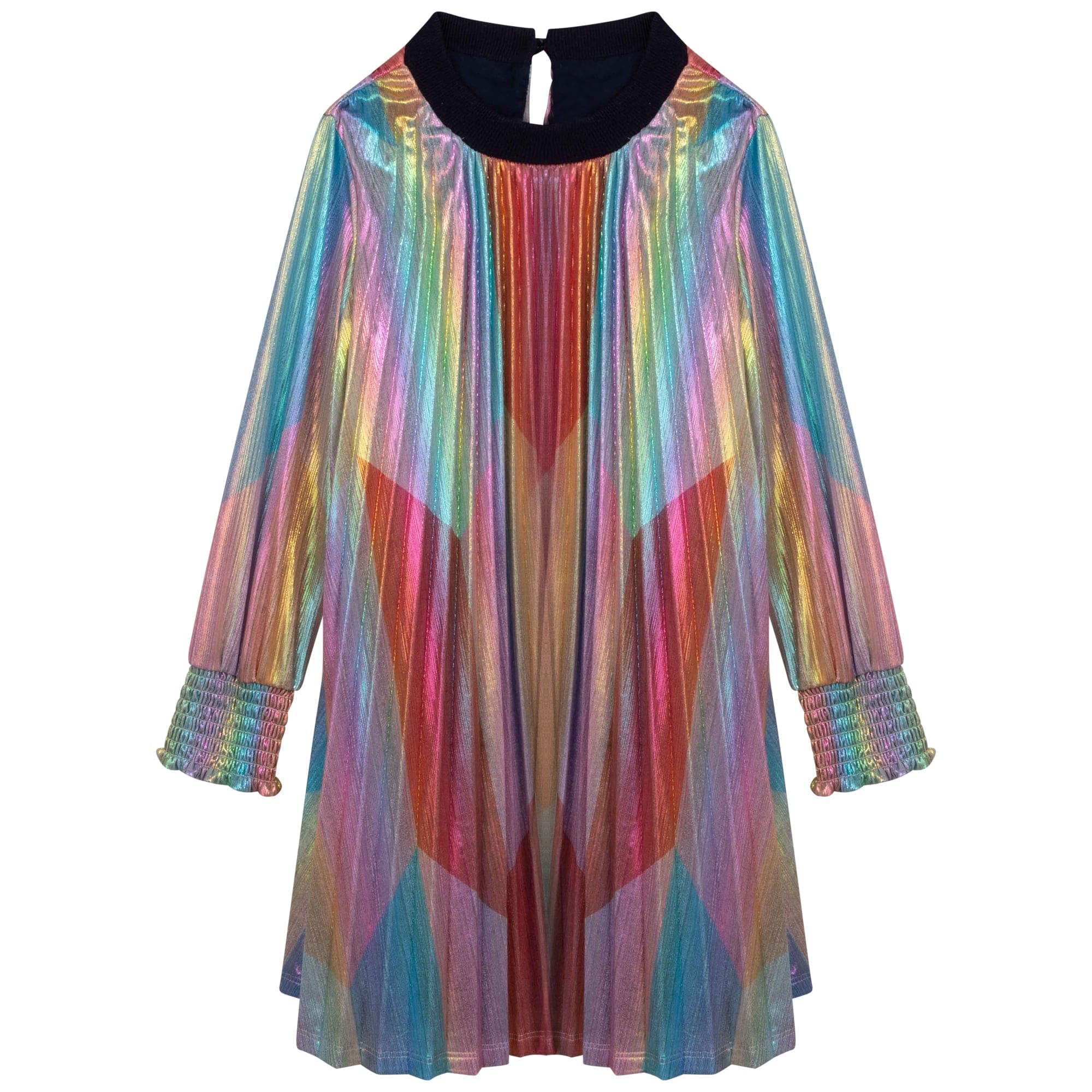 BILLIEBLUSH - Pleated Metallic Dress - Metallic