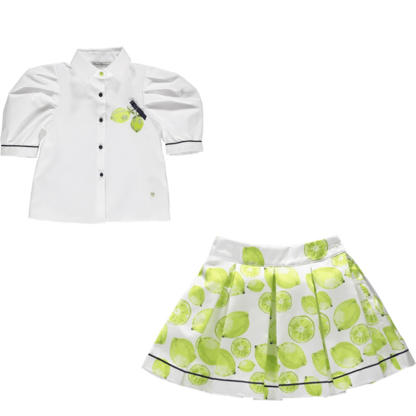 PICCOLA SPERANZA - Lime Skirt Set - Lime