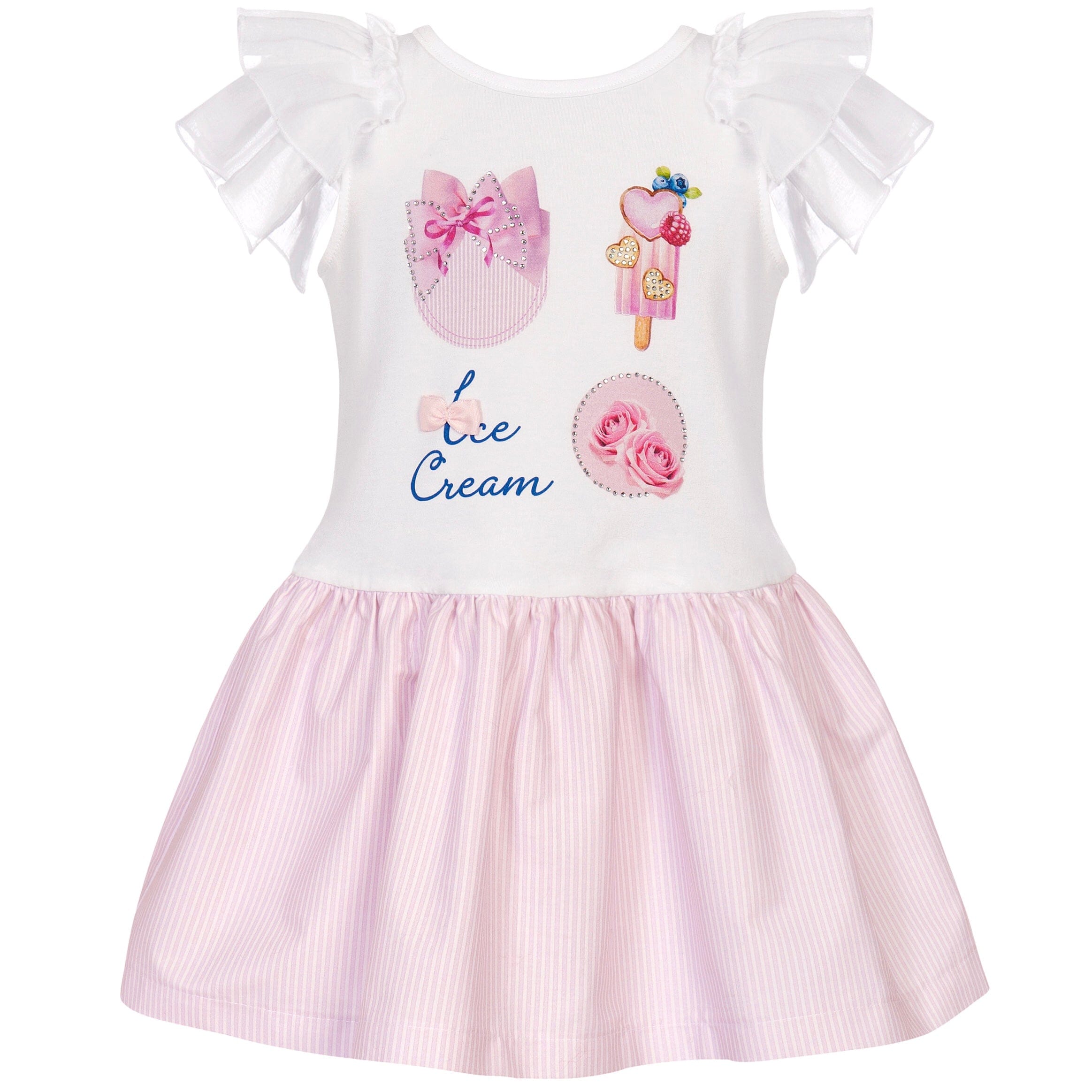 BALLOON CHIC - Cupcake T-Shirt Dress - Pink