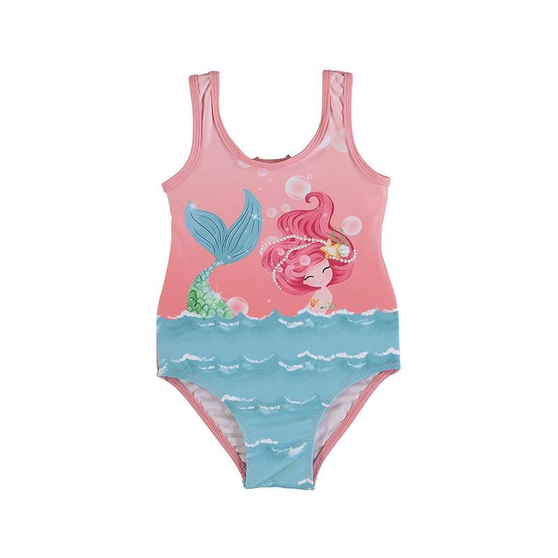 Mayoral - Graphic Mermaid Swimsuit - Pink