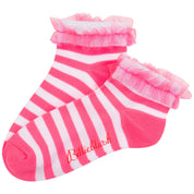 BILLIEBLUSH - Stripe Ankle Socks - Pink
