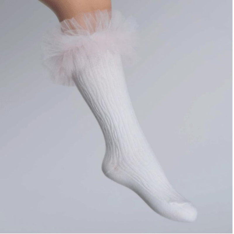 Daga - Tutu Knee High Socks - Pink