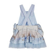 LAPIN HOUSE - Teddy Bear Pinafore Dress - Blue