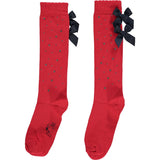 A DEE - Sparkle Knee High Socks - Red