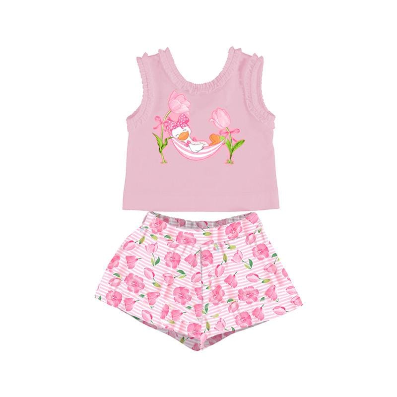 MAYORAL - Tulips Short Set - Pink