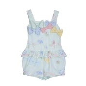LAPIN HOUSE PASTEL BOW PLAYSUIT