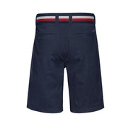TOMMY HILFIGER - Essential Belted Chino Shorts - Navy