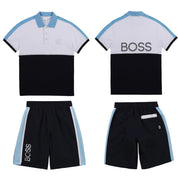 HUGO BOSS - Short Set - Navy/Turquoise