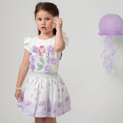 CARAMELO KIDS - Mermaid Skirt Set - Lilac