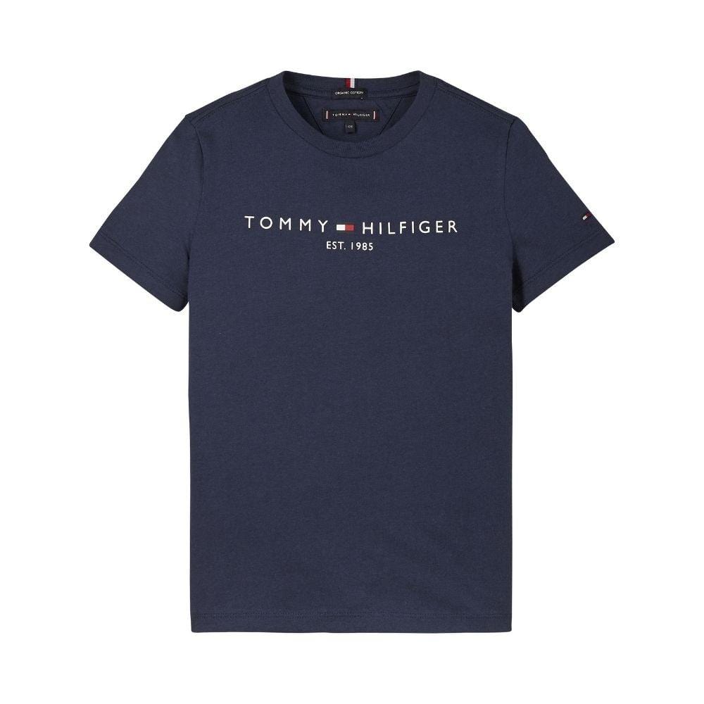 TOMMY HILFIGER - Essential Logo Tee - Navy