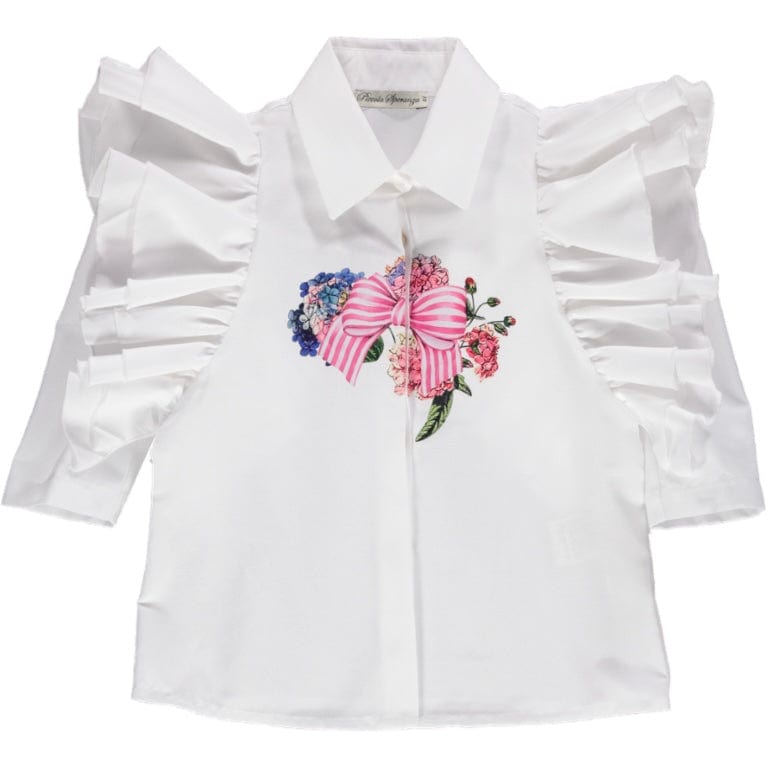 PICCOLA SPERANZA - Floral Skirt Set - White