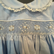 PRETTY ORIGINALS - Smocked Dress Set & Hairband  - Blue