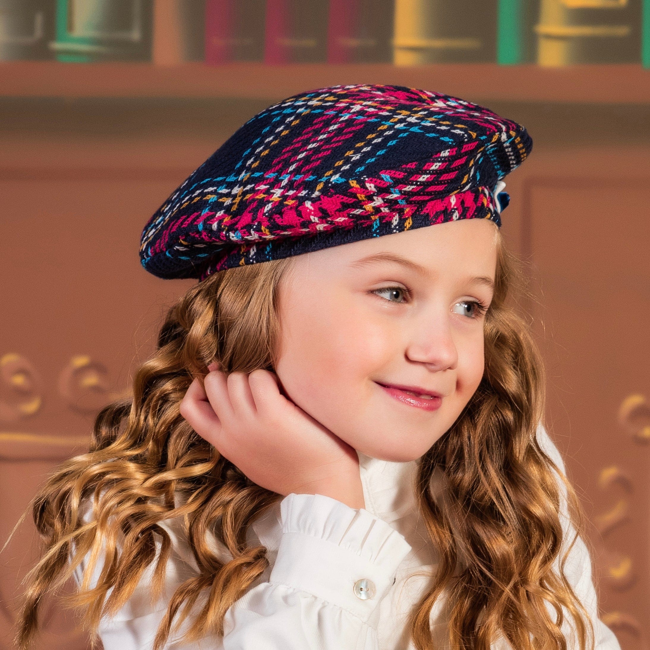 BABINE - Tartan Beret - Red