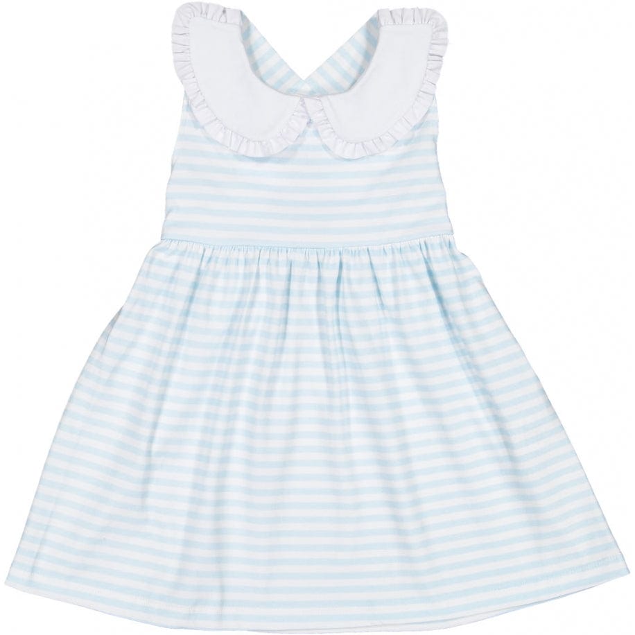 SAL & PIMENTA - Blue Bows Dress - White