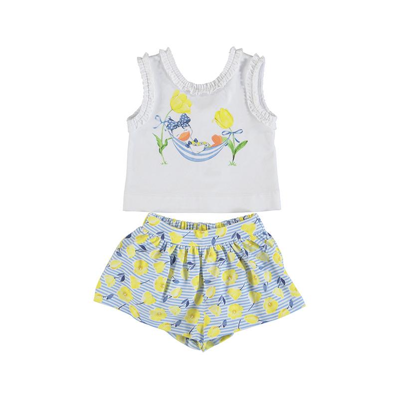 MAYORAL - Tulips Short Set - Yellow