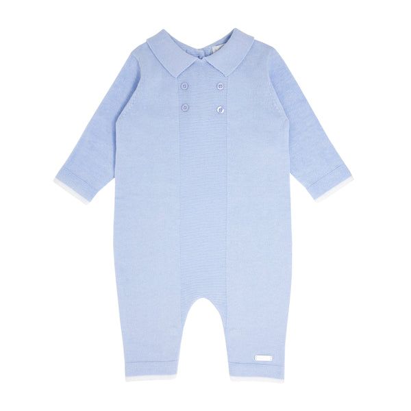 BLUES BABY -   Knit Romper - Blue