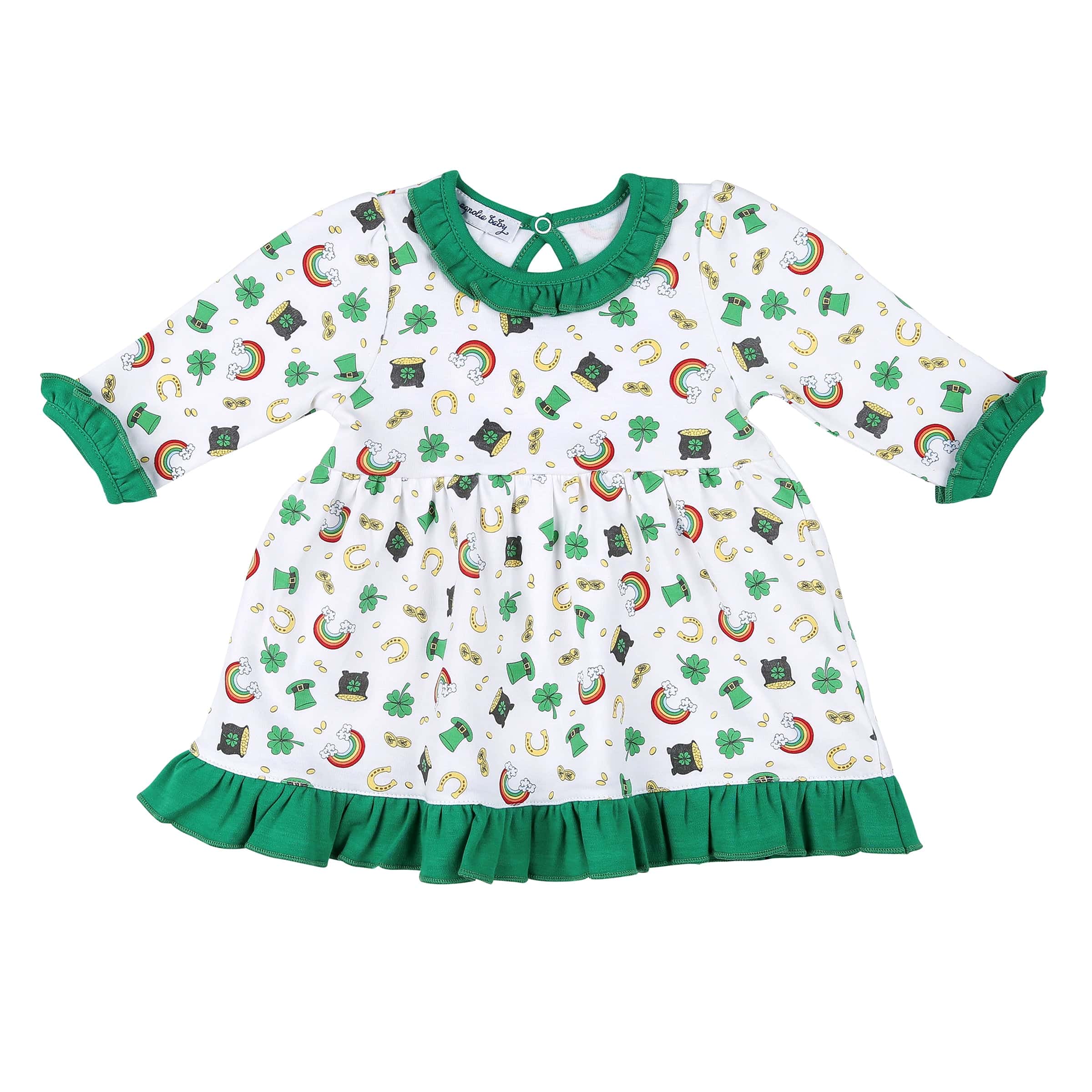 MAGNOLIA BABY - Shenanigans Printed Dress - Green