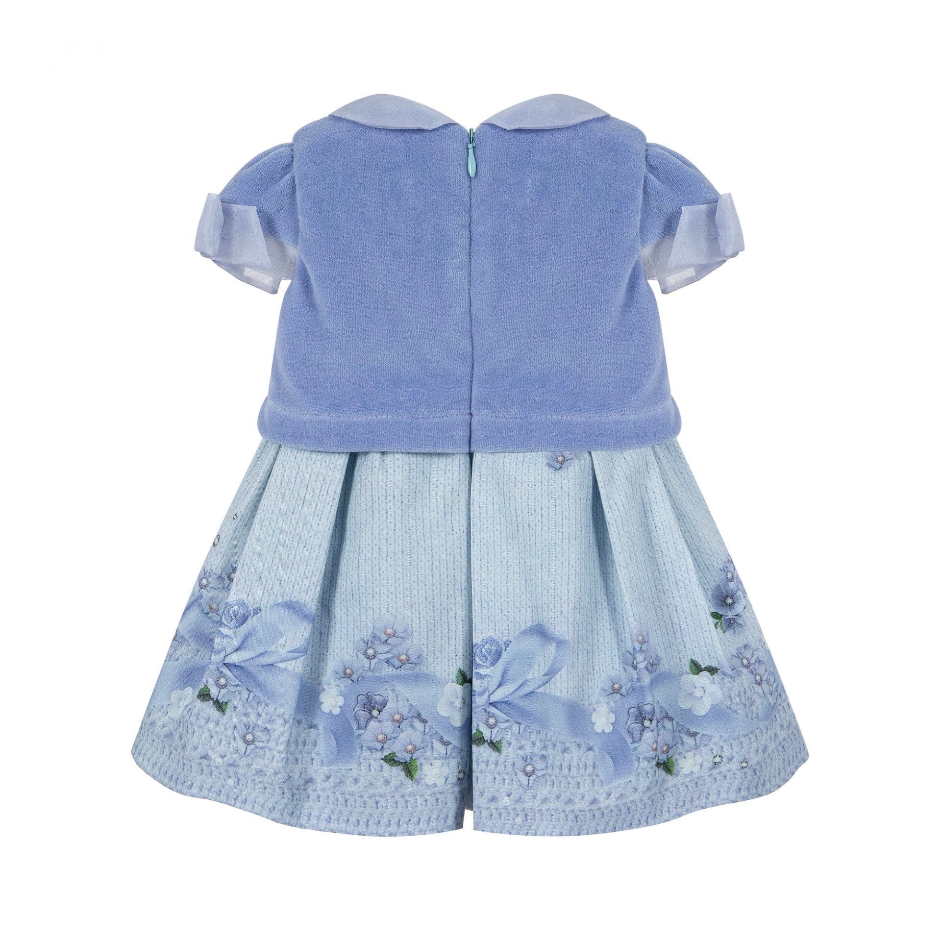 LAPIN HOUSE - Short Sleeve Dolly Dress - Blue