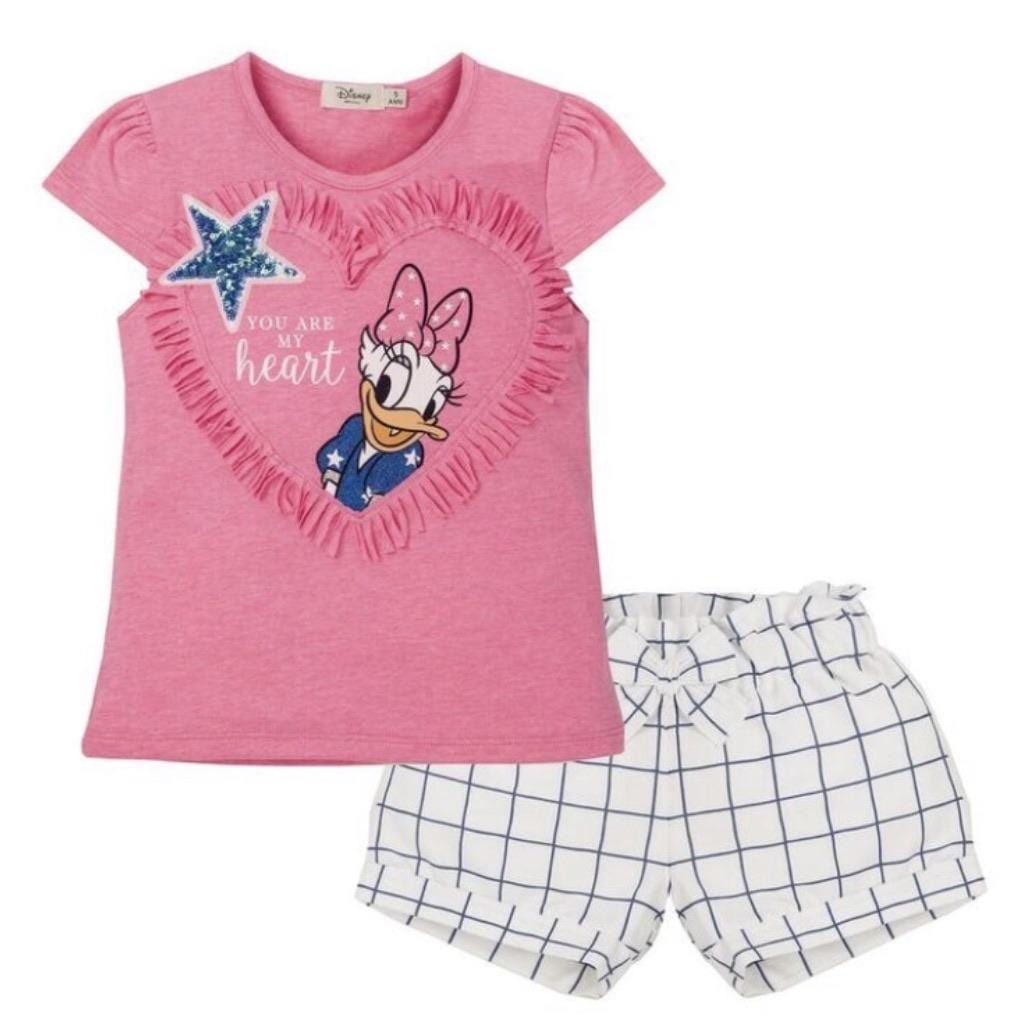 EVERYTHING MUST CHANGE DISNEY DAISY DUCK HEART TOP & SHORTS