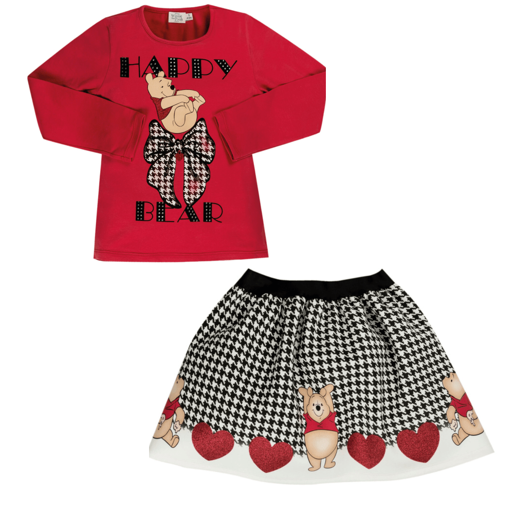 EMC - Disney Winnie The Pooh Skirt Set - Red