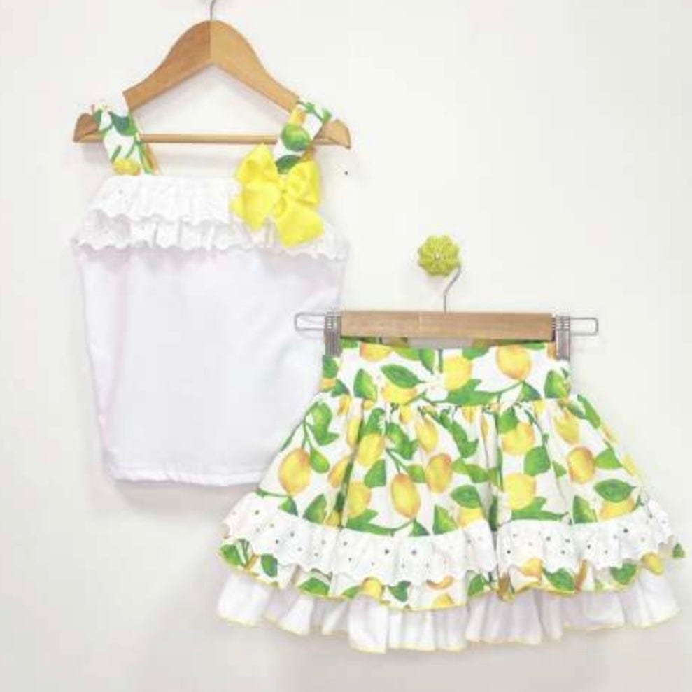NINI - Lemon Skirt Set - Yellow