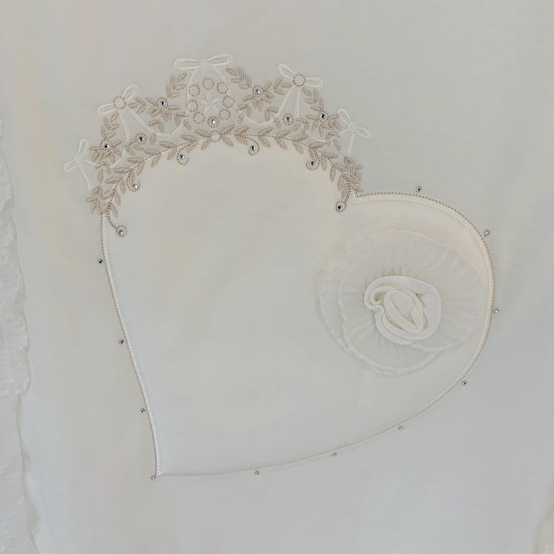 SOFIJA - Velour Diamanté Blanket - Cream