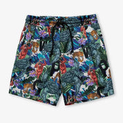 WOP - Hawaiian Style Jungle Shirt & Shorts - Patterned