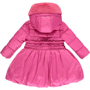 A DEE - Sally Faux Fur Hooded Star Jacket - Pink Glaze