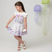 CARAMELO KIDS - Mermaid Skirt Set - Lilac