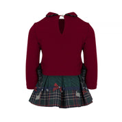 LAPIN HOUSE - Scotty Dog Tartan Skirt Set - Red