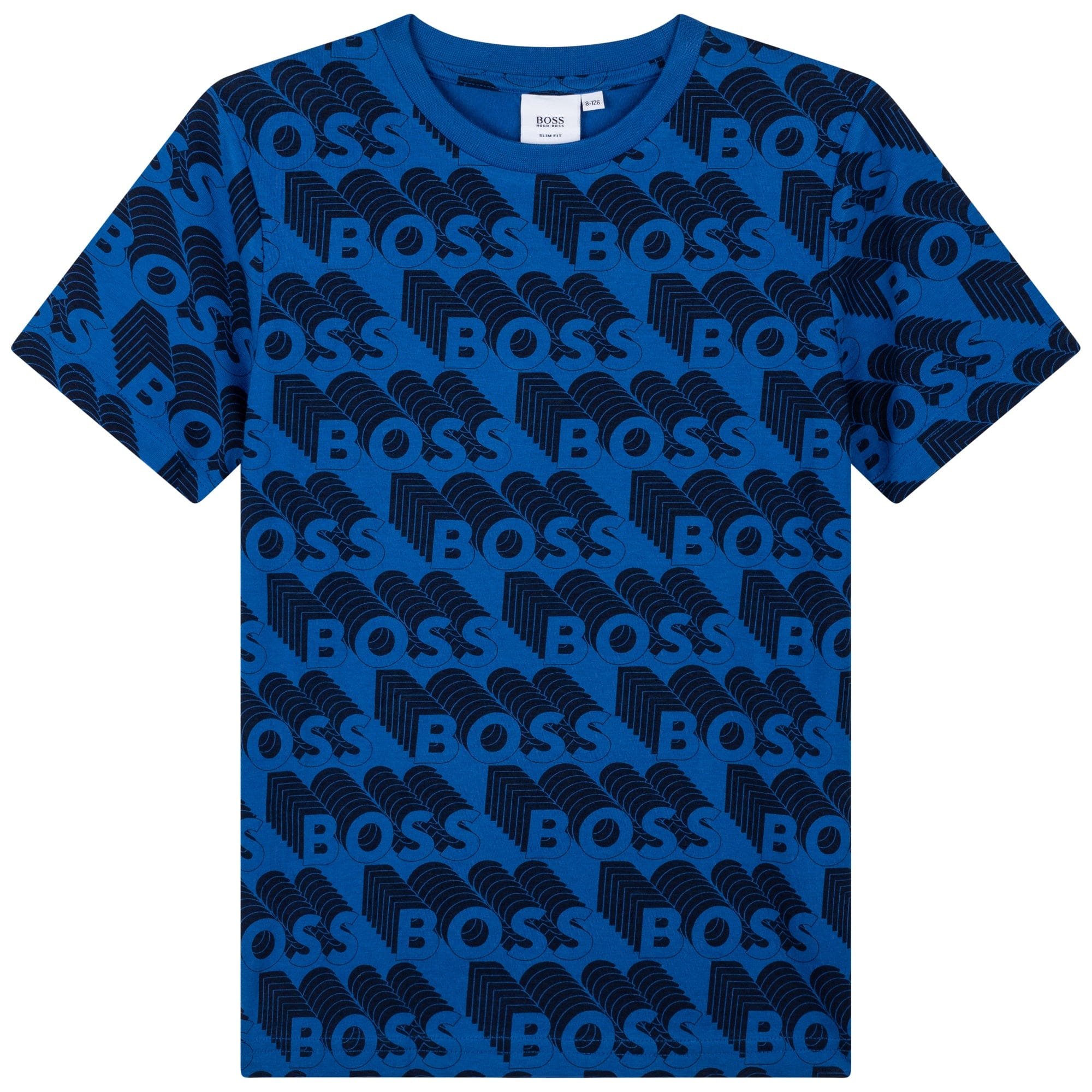 HUGO BOSS - Logo Print Tee-Shirt - Blue