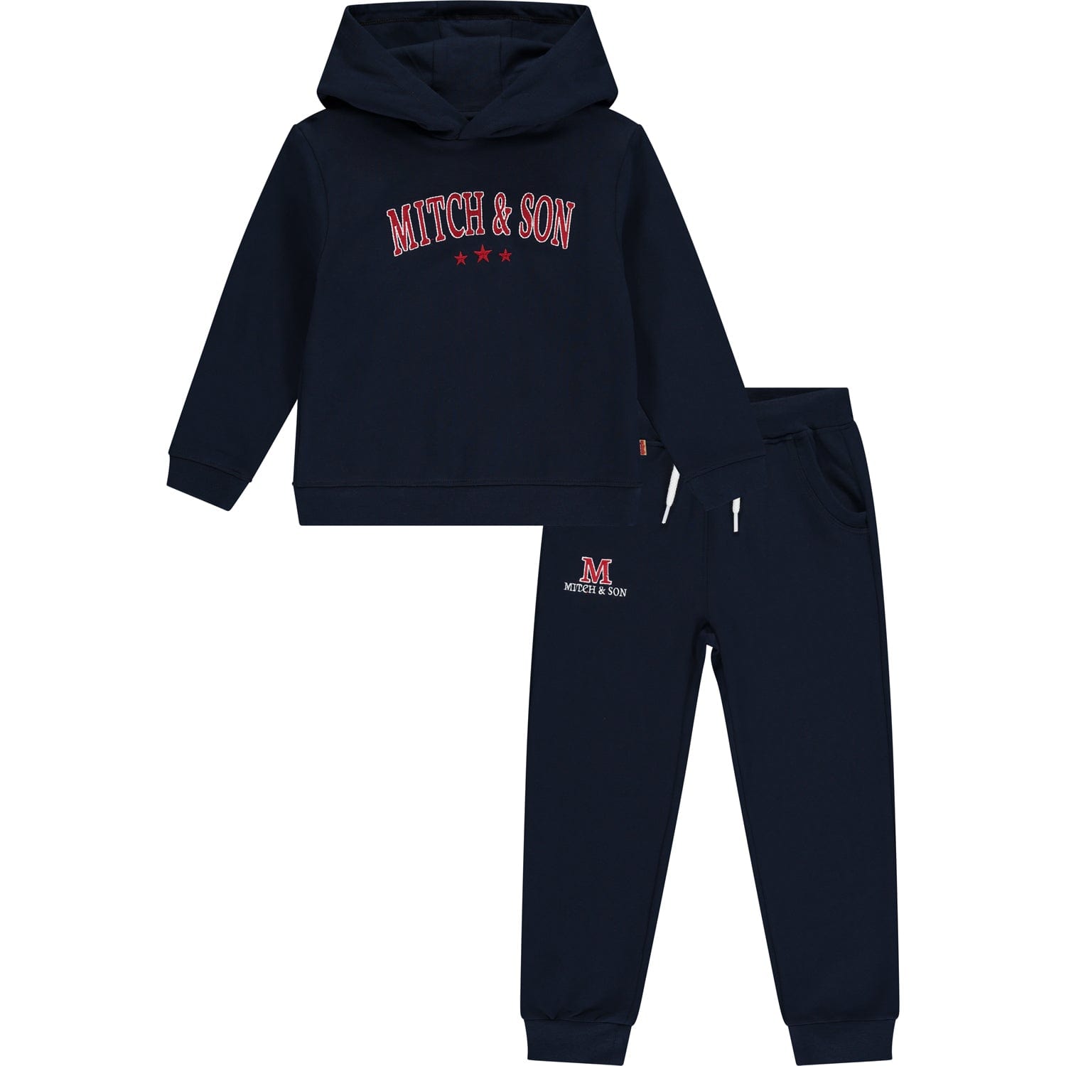 MITCH & SON - Flynn Hoody Logo Tracksuit - Blue Navy