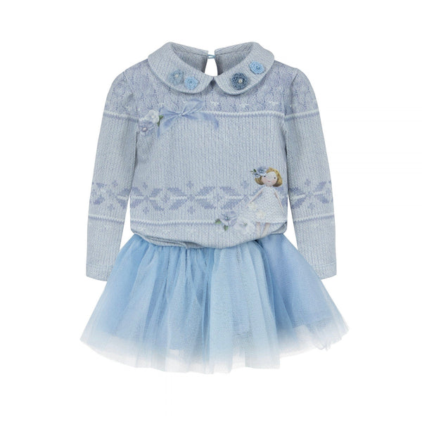 LAPIN HOUSE - Tulle Dolly Dress - Blue