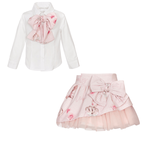 BALLOON CHIC - Teddy Tulle Skirt Set  - Pink