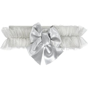 LITTLE A - Fairy Lurex Frill Headband - Silver