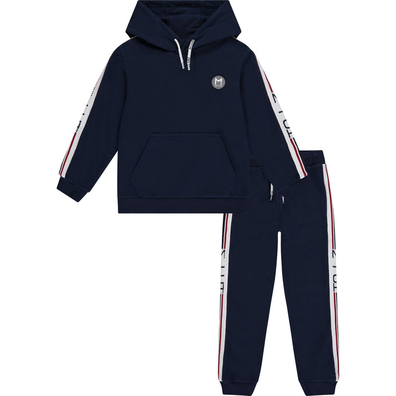MITCH - Verona Tape Hooded Tracksuit - Blue Navy