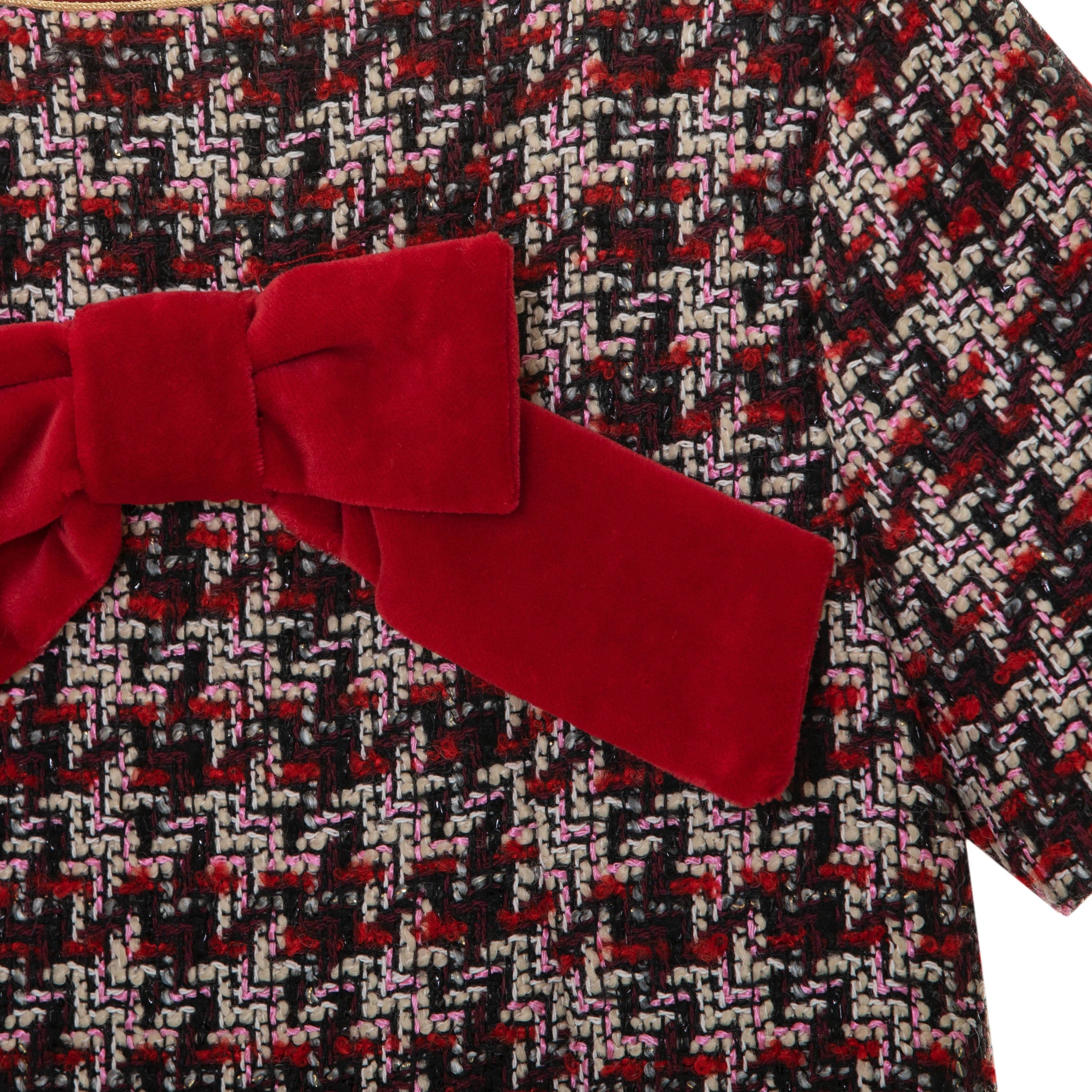 patachou red tweed dress Patachou Baby Girls Red Tweed Dress 6M