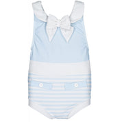 SAL & PIMENTA - Blue Sailor Swimsuit - White