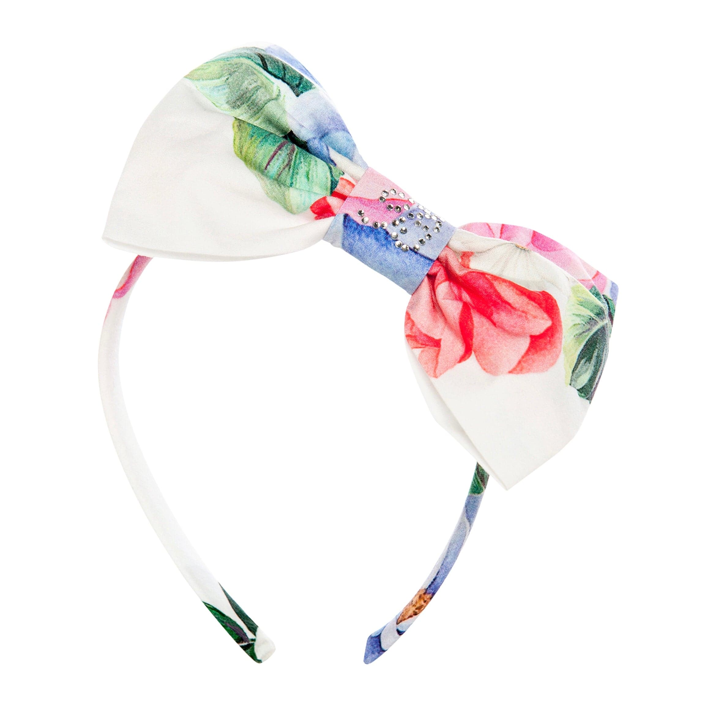BALLOON CHIC - Floral Hairband - White
