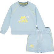 MITCH & SON - Justin A Time To Fly Sweat Short Set - Sky Blue