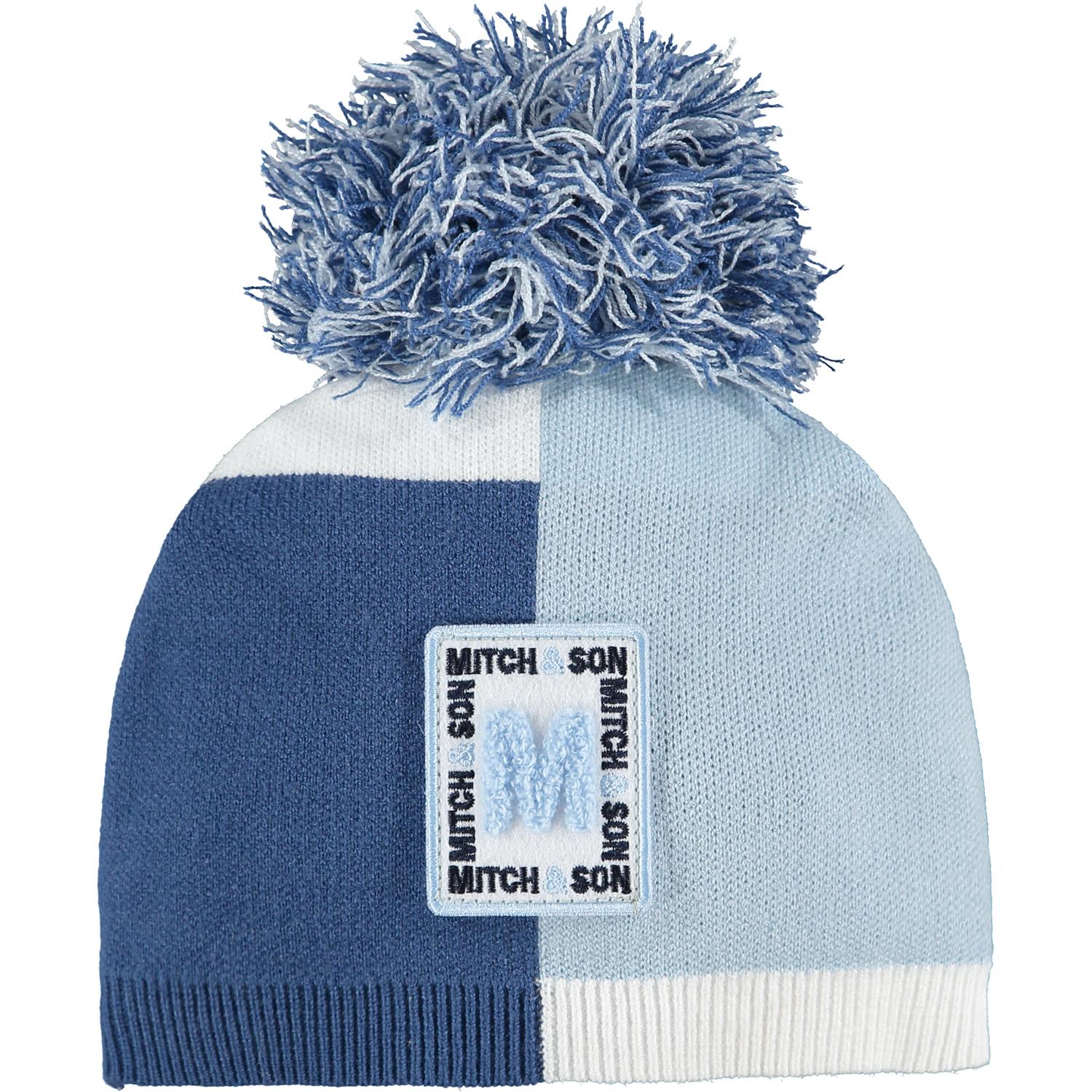 MITCH & SON - Colour Block Knitted Hat - Blue