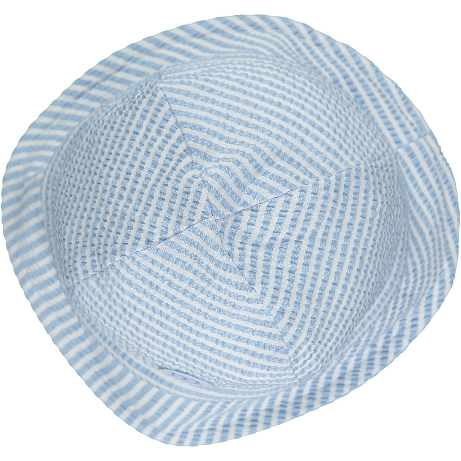 MITCH & SON - Darius Seersucker Sunhat - Pale Blue