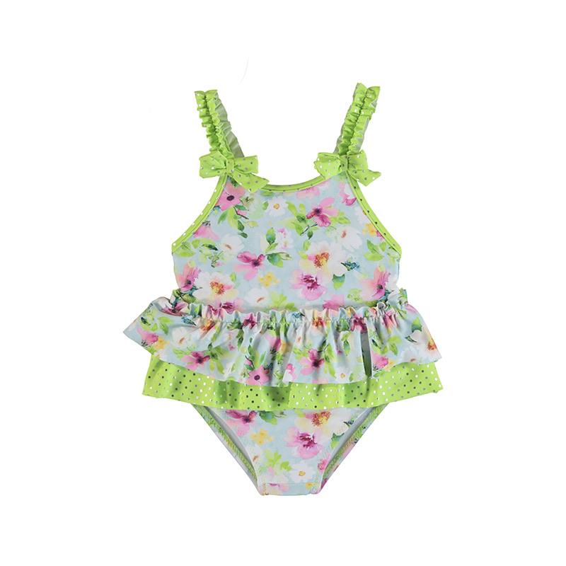 MAYORAL - Floral Swimsuit - Green